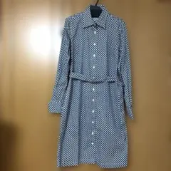 【新品】Brooks Brothers 花柄チェック　長袖シャツ ワンピース　4