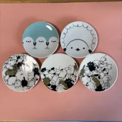 「ねこねこね 豆皿」「シマエナガ豆皿」５枚セット❣️のサムネイル