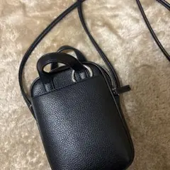 LOWRYSFARMブラック ミニショルダーバッグ