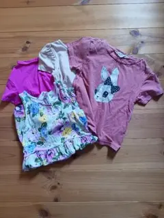 く*う様 夏服まとめ売り　女の子　半袖Tシャツ　ワンピース　H&M