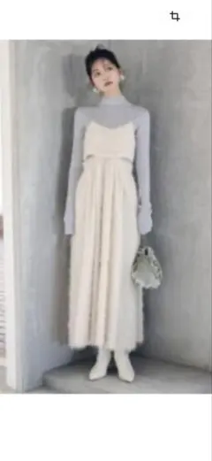 お値下げ新品未使用LILY BROWN アイボリー 2点セット ワンピース