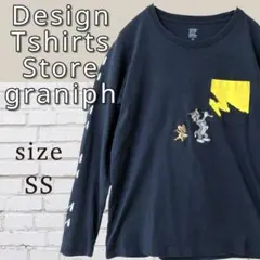 グラニフ　トムとジェリー　長袖　Tシャツ　ロンT　ネイビー　レディース　SSのサムネイル