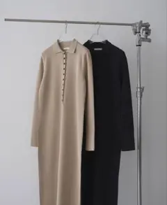 Knit Polo Onepiece anuke 新品未使用　36