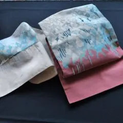 爪かき本つづれ名古屋帯