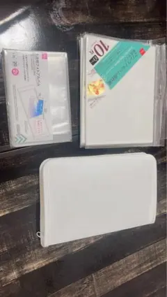 まとめ売り！シールや写真に。L判透明リフィル 10枚入り ホワイト