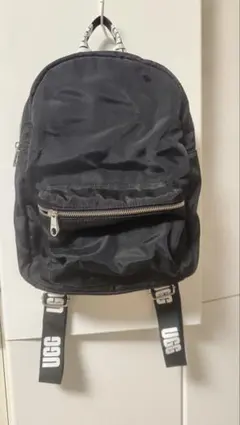【希少品】UGG アグ リュックサック ムートン スエード×レザーブラック 美品】 UGG アグ リュックサック ムートン スエード×レザー