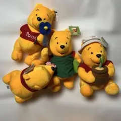 くまのプーさん ぬいぐるみ 4点セット　Disney Pooh