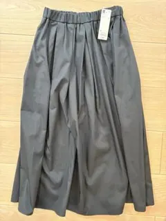 ＧU タックフレア　カラーミディスカート　M