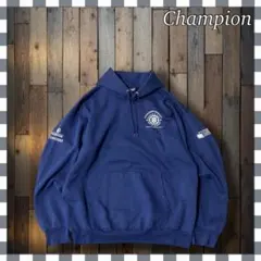 チ*ー様 Champion チャンピオン チームロゴ プルオーバーパーカーL