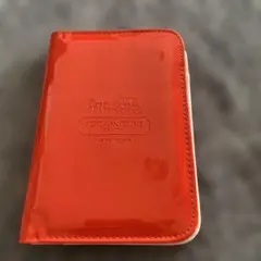 COACH（コーチ）マルチケース　手帳型収納ケース　レッド　未使用　メモ付箋付