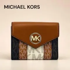 新品 マイケルコース MICHAEL KORS 3つ折り財布　ミニ財布　MKロゴのサムネイル
