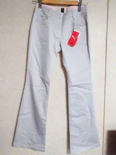 新品タグ付き　プーマ PUMA レディース ゴルフ パンツ 薄グレー Mサイズ