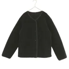 UNIQLO ユニクロ　ボアフリースクルーネックカーディガン　黒　M