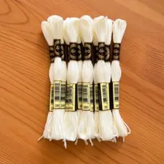 刺繍糸 25番 アイボリー オフホワイト 白 まとめ売り ハンドメイド 12束