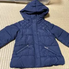 ZARA ネイビー ダウンコート フリース内張り