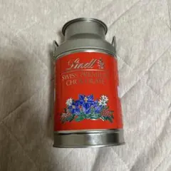 スイス ミルク缶　置物　空き缶