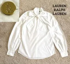2026年最新】ralph lauren ラルフローレン リボン ブラウス ホワイトの