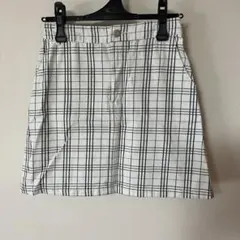 ショートスカート　チェックスカート　Mサイズ　ウエストゴム　ハニーズ
