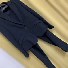 黒ピンストライプ　洗える　スーツ 3点セット　15AR スカートのみ新品