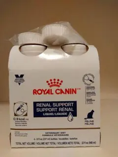 猫　ロイヤルカナン腎臓リキッド　未開封 ロイヤルカナン 〈猫用〉 腎臓サポート リキッド 237mL×4本