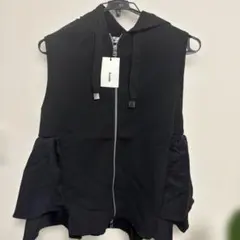 Ansisde フード付き黒ベスト