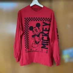 美品　公式　Disney ミッキーマウス ロングスリーブTシャツ L