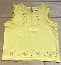 ミキハウスMIKIHOUSE Tシャツノースリーブ　黄色　サイズ110のサムネイル