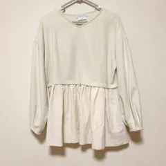 CIAOPANIC TYPY フレアカットソー アイボリー