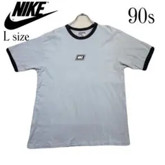 90s NIKE Lサイズ Tシャツ ライトグレー vintage センターロゴ