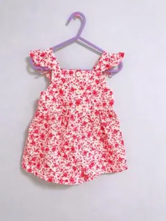 ザラキッズ　ZARA 花柄ロンパース