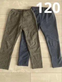 ユニクロ　裏起毛　レギンスセット　120
