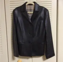 お値下げ♪ Burberry 羊革 レザージャケット【40・M～L 】定番のサムネイル