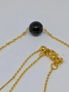 魔除け石モリオン黒水晶天然石ピンチェーンネックレス