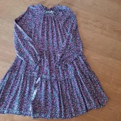 ZARA　小花柄　ティアードワンピース　152cm