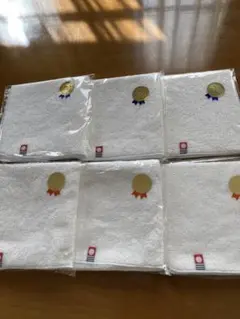 新品未使用品今治タオルホワイトタオルハンカチ6枚セット袋入り