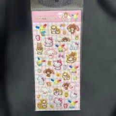 樹脂盛り　サンリオキャラクター ラメ入りシール ステッカー　HelloKitty