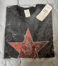 Sourcream スタッズ 星柄Tシャツ ブラック