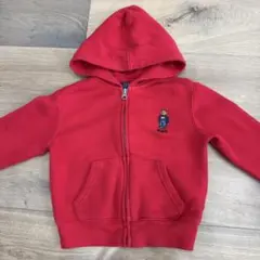 Polo Ralph Lauren 赤 ジップアップパーカー 3/3T