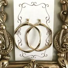 No.6122　ステンレス ピアス　ゴールド　ハンドメイド　イヤリング 変更無料