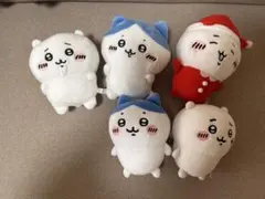 ちいかわ ハチワレ ぬいぐるみ 5点セットサンタコスのサムネイル