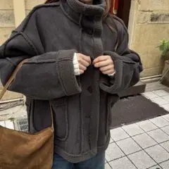 CANAL JEAN フェイクムートンジャケット