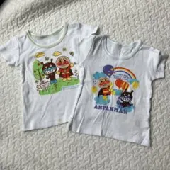 アンパンマン ベビーシャツ 2枚セット　80 肌着　 半袖　シャツ　肌シャツ