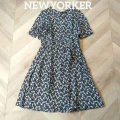 ★NEWYORKER 花柄 半袖ワンピース ★13号 2026年最新】NEWYORKER 柄：花柄 レディース 半袖ひざ丈ワンピースの