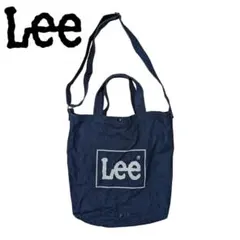 Lee ブルー デニム２WAY トート ショルダーバッグ