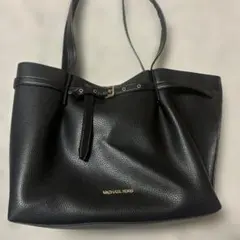 MICHAEL KORS EMILIA LARGE レザー トートバッグ 黒