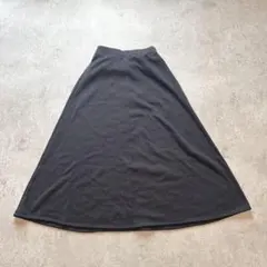 s3288神戸レタス ロング丈スカート 無地 ウエストゴム 裏起毛 フレア