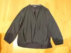 PLST プラステ 上品 ブラウス スキッパーシャツ ネイビー サイズSのサムネイル