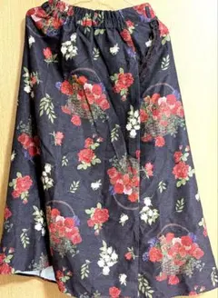 アクシーズファム花柄フレアスカート