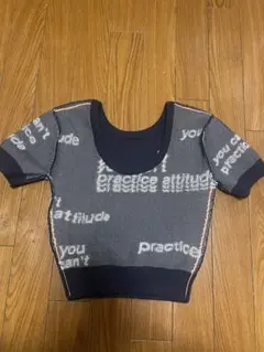 【美品】adidas ニットTシャツのサムネイル