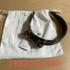 [新品]SALVATORE FERRAGAMO フェラガモ カチューシャ 豹柄のサムネイル